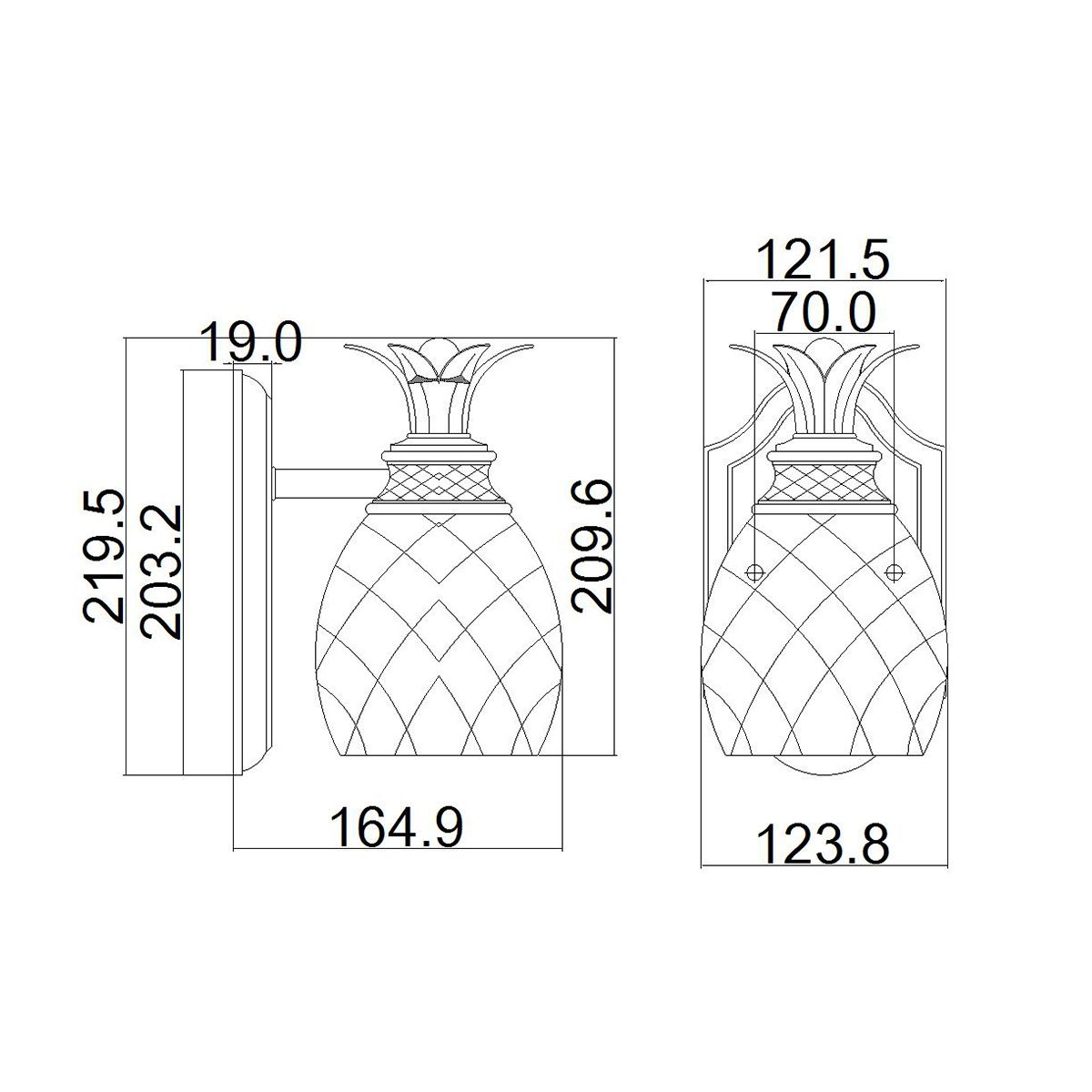 Plantation 1 Lamp Ezüst Fürdőszobai Fali Lámpa, Antik Nikkel