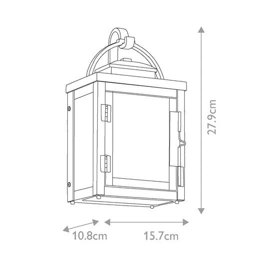 Carlson 1 Lámpa Kültéri Bronz Fali Lantern