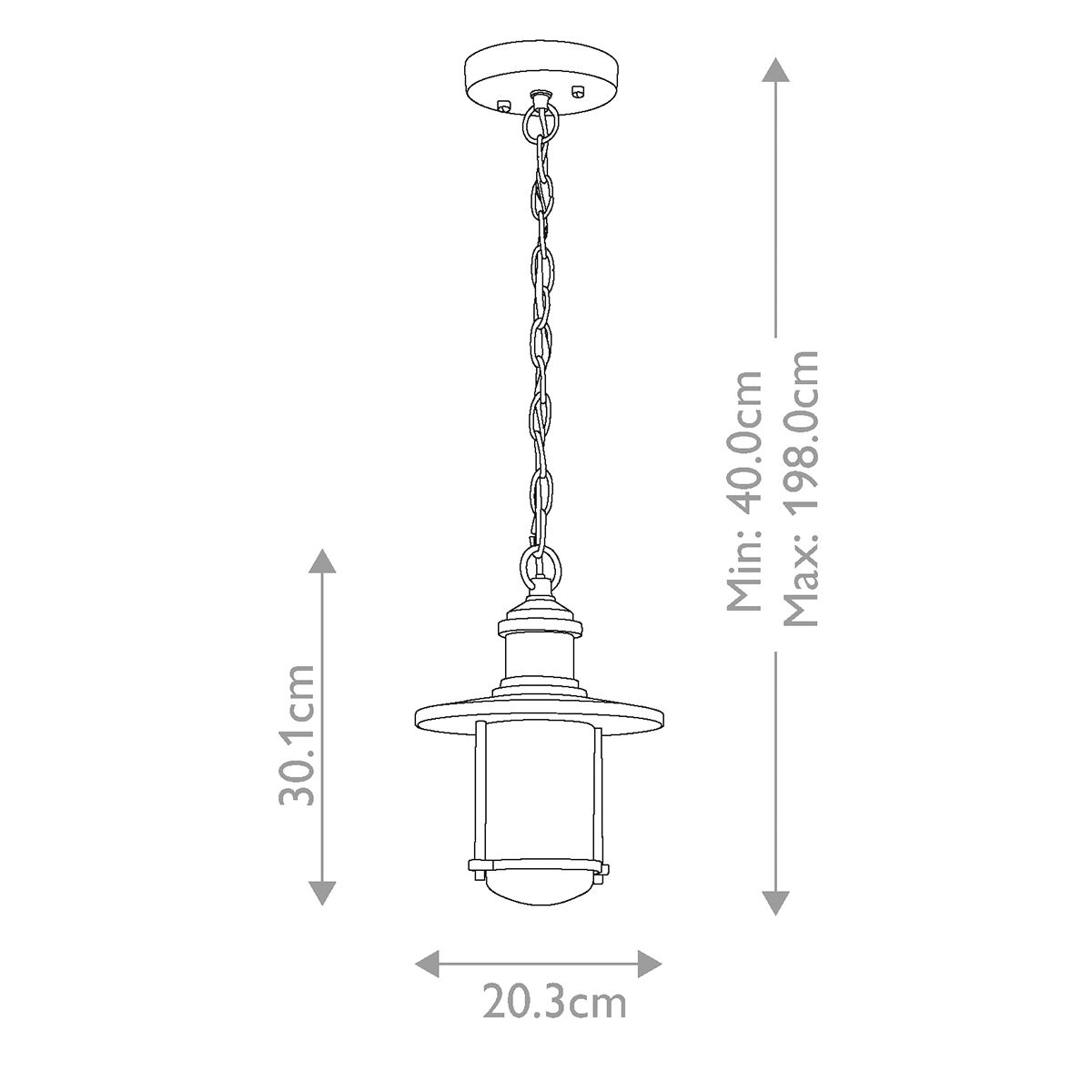 Riverwood Kültéri 20cm Cink Állólámpa