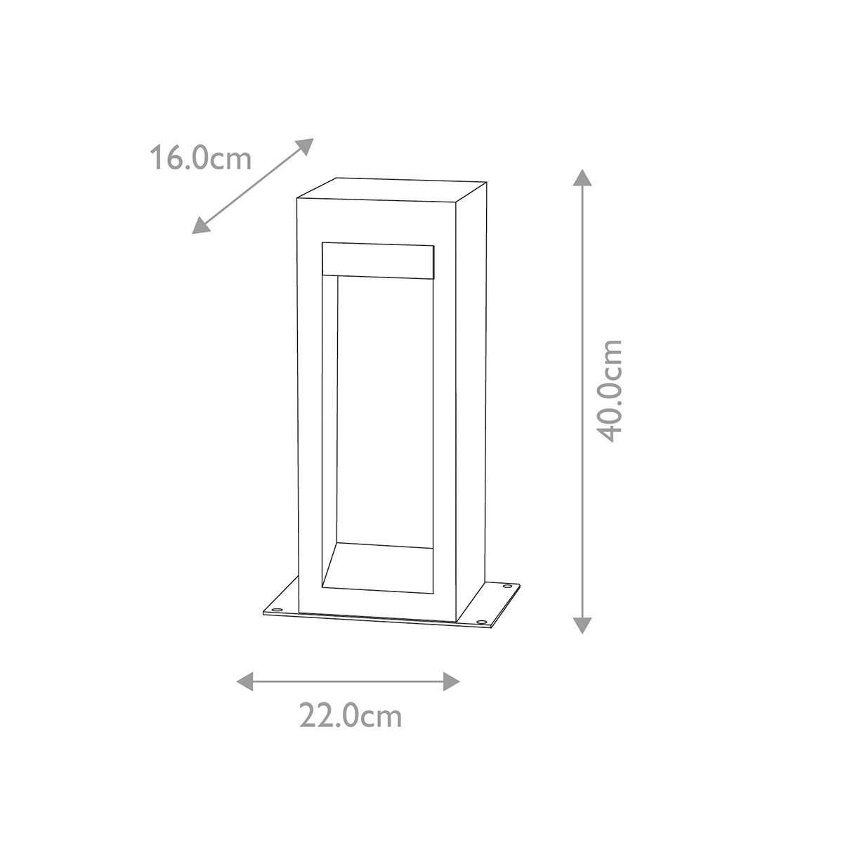 Parkstone LED Kültéri Kicsi Stone Állólámpa