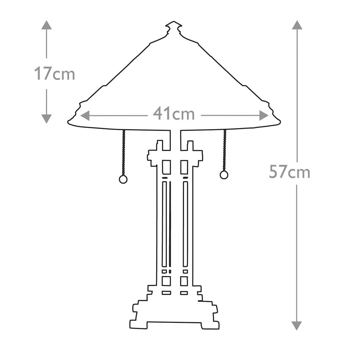 Chastain 2 Izzós Desk Lamp, Bronz