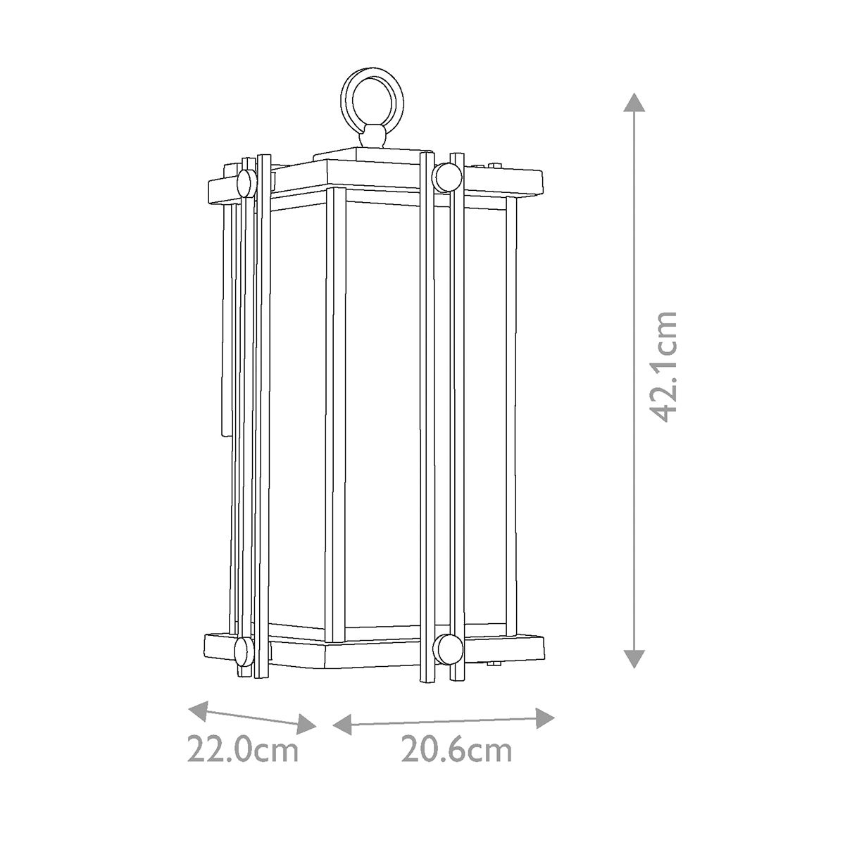 Aranyenrod Kültéri Bronz Fali Lantern Lámpa
