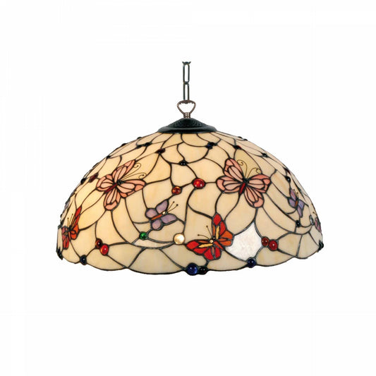 London Nagy Nagy Tiffany Függő Lámpa, 3 égős, Húzóláncos