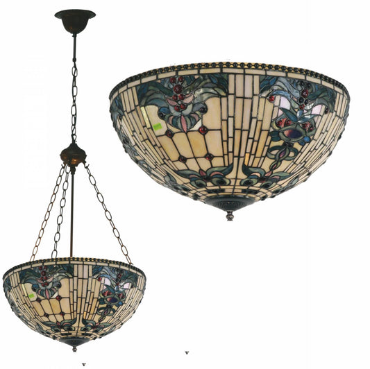 Regency Fordított Tiffany Mennyezeti Tiffany Függő Lámpa
