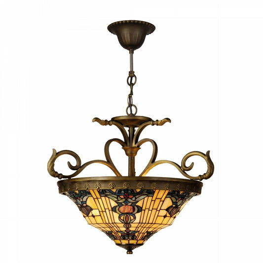 Regency Fordított Tiffany Mennyezeti Lámpa