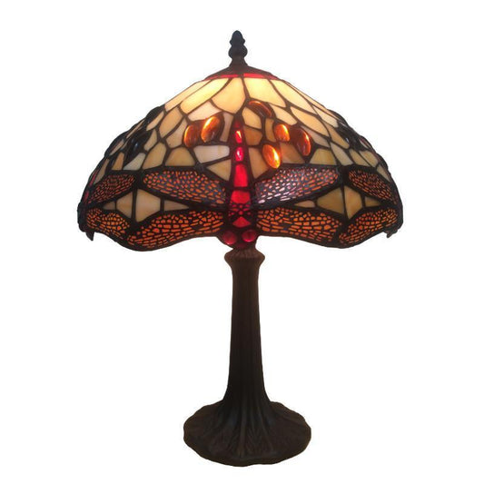 Golden Dragonfly Közepes Tiffany Lámpa