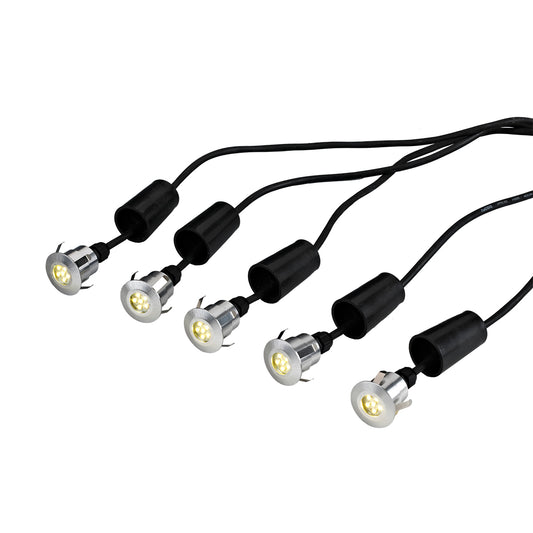 Derwent 5 x LED Kerti Lámpa 6m Kábellel és 12V-os Transzformátorral