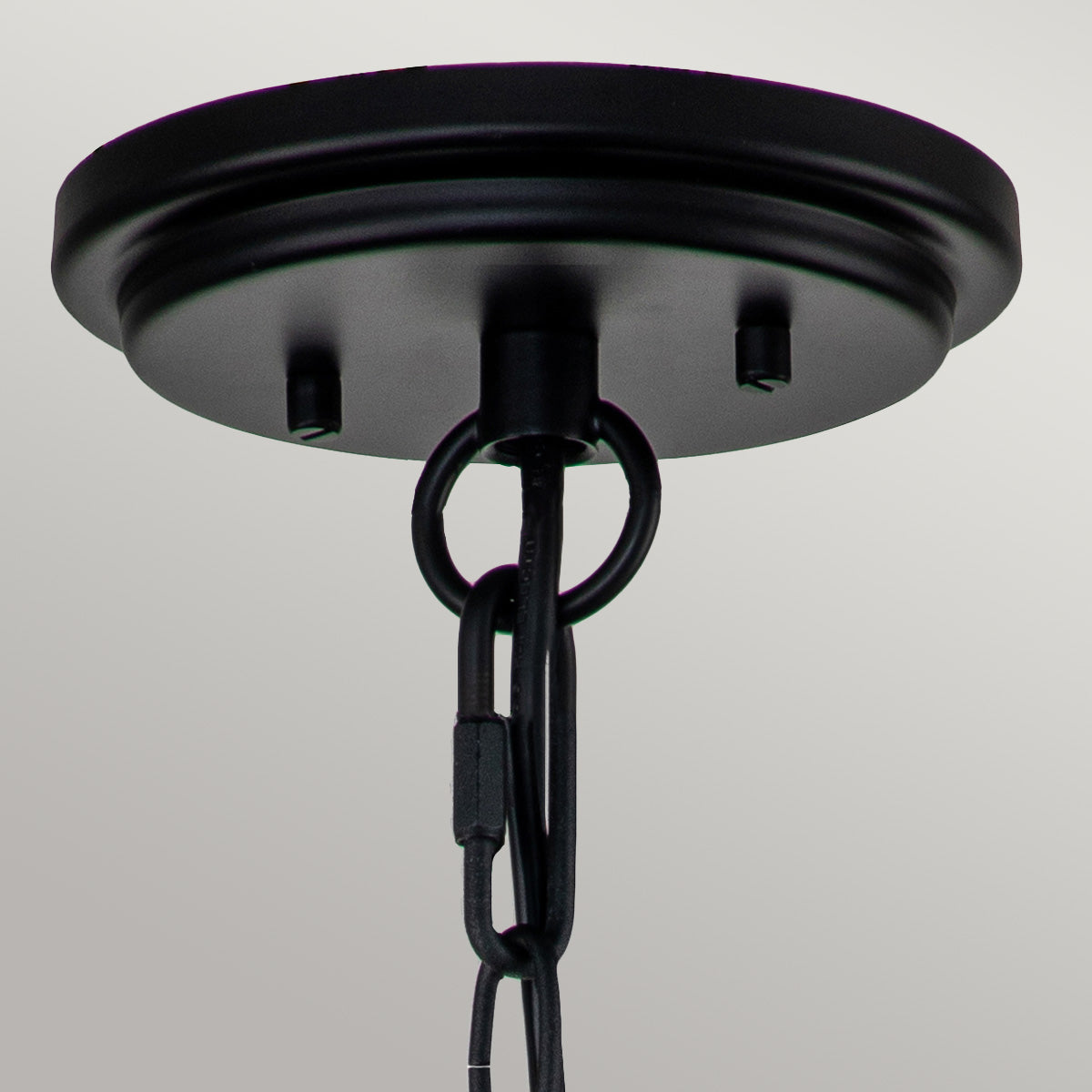 Huntersfield Nagy Kültéri Fekete Függő Lantern, 3 Izzós