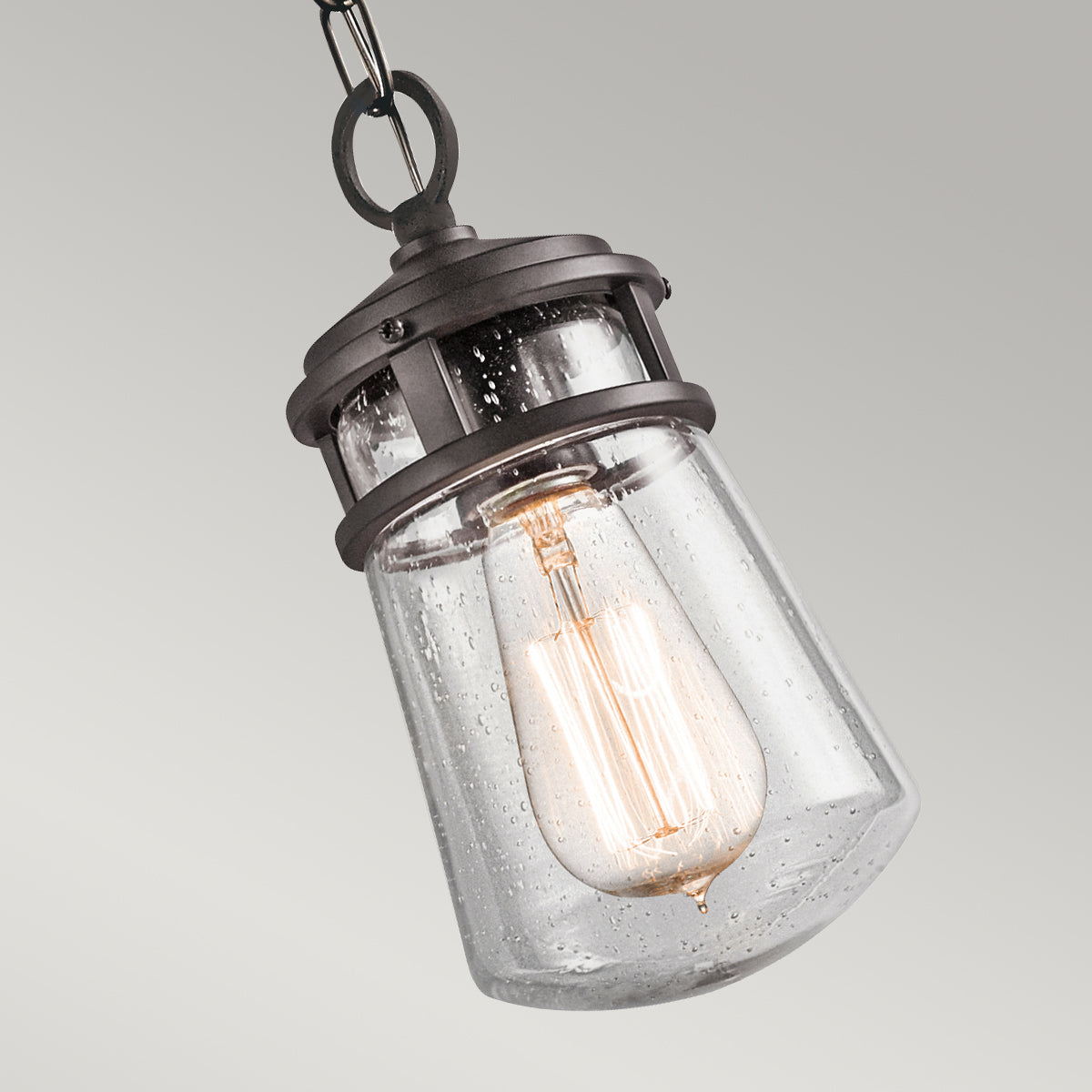 Lyndon Kültéri Kicsi Függő Mennyezeti Lantern, Bronz