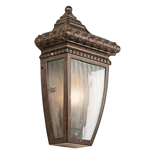 Venetian Rain Kültéri Fél Fali Lantern, Bronz