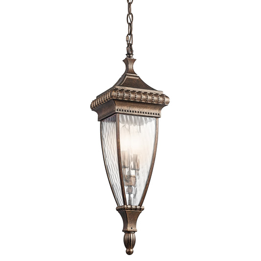 Venetian Rain Bronz Függő Lantern, 2 Izzós