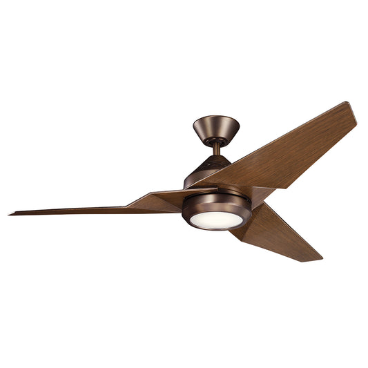 Kichler Jade 152cm Mennyezeti Ventilátor LED Lámpával & Távirányítóval - Oil Polírozott Bronz