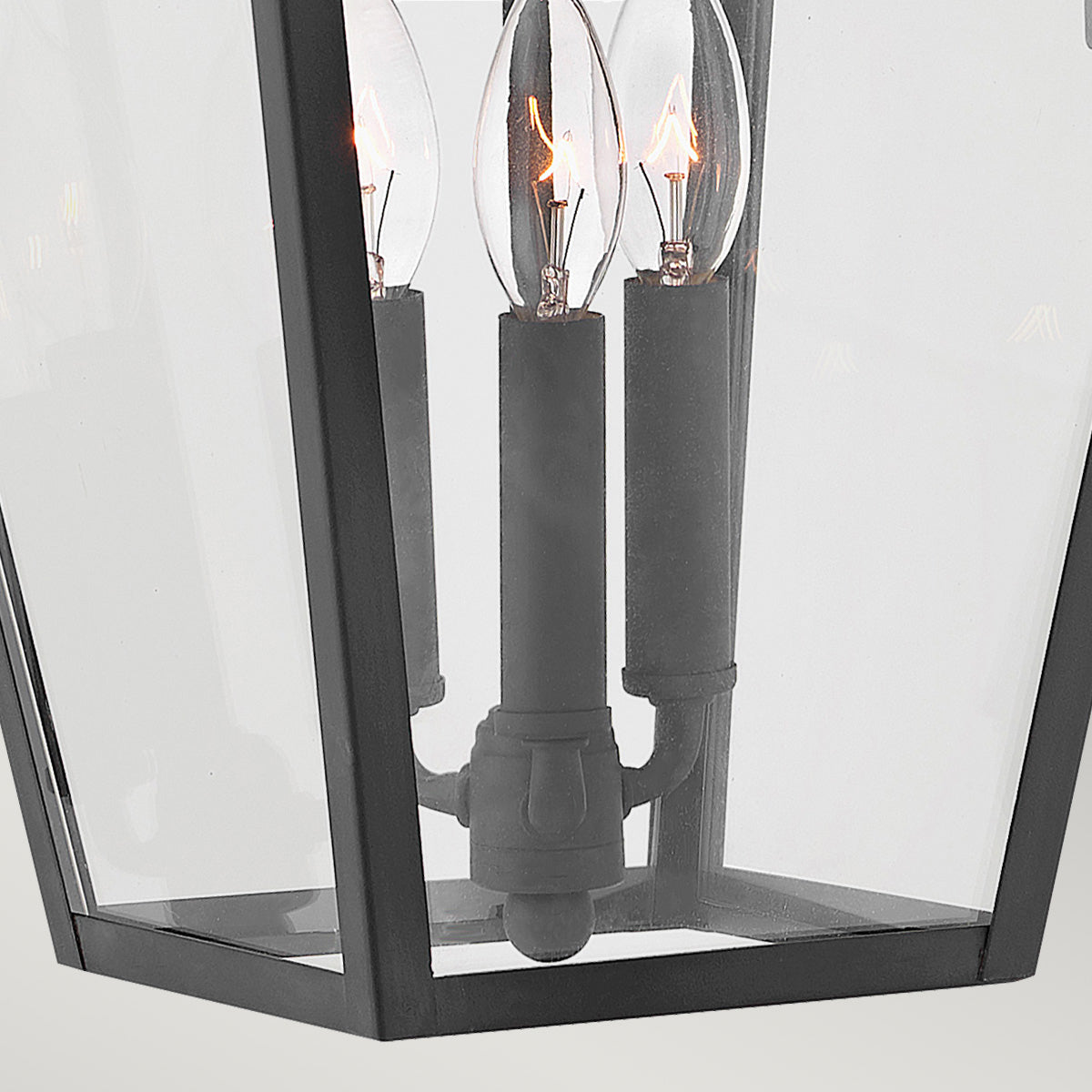 Alford Place 3 Izzós Kültéri Nagy Fali Lantern, Fekete