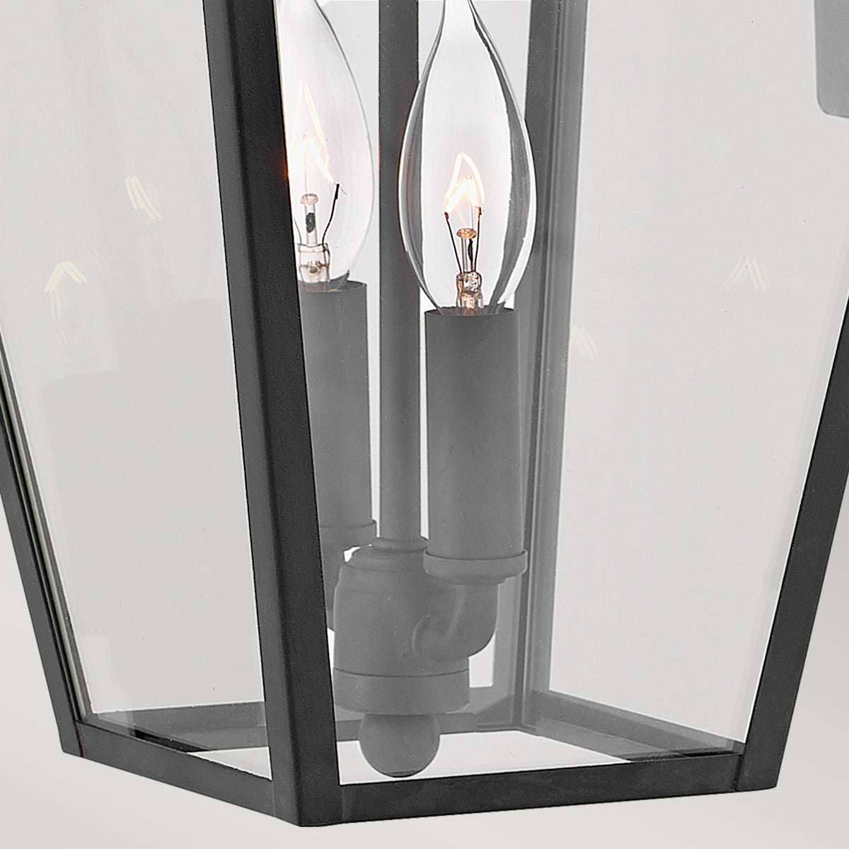 Alford Place Kültéri 2 Izzós Fekete Kültéri Fali Lantern