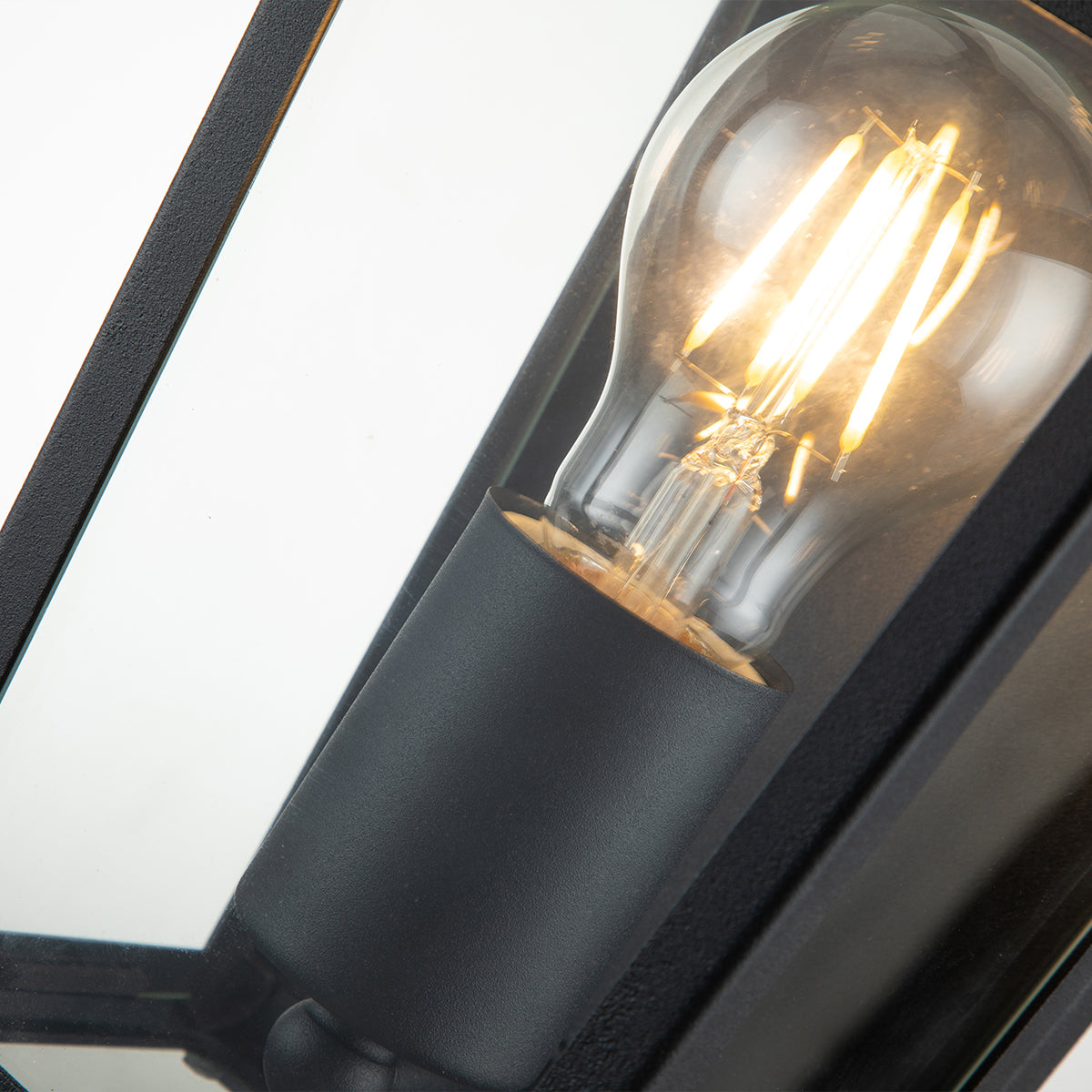Alford Place Fekete Kültéri Fél Lantern