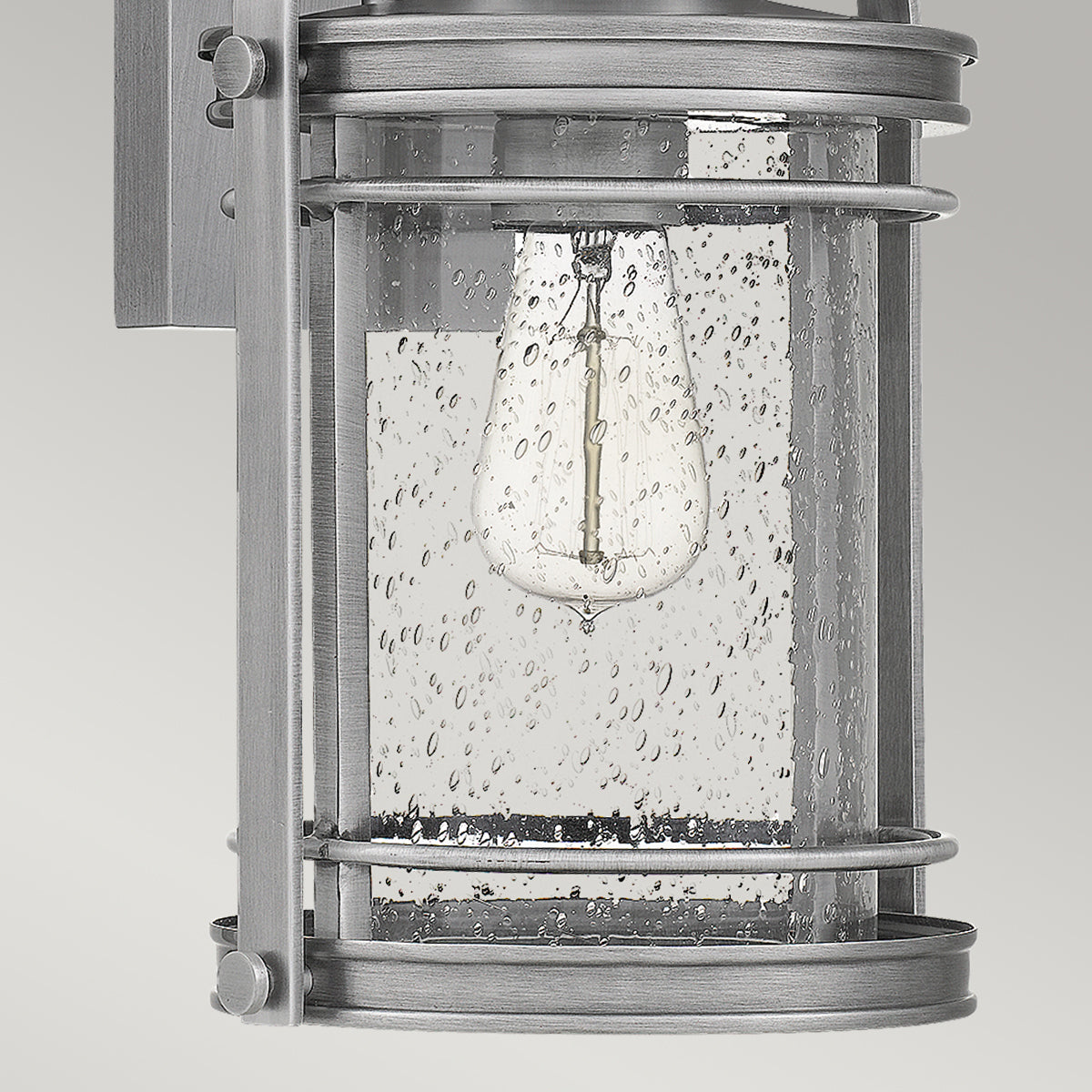 Booker Ezüst Kültéri Fali Lantern, Aluminium