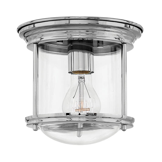 Hadrian 1 Lamp Fürdőszobai SülIyesztett Mennyezeti Lámpa, Clear Üveg & Króm