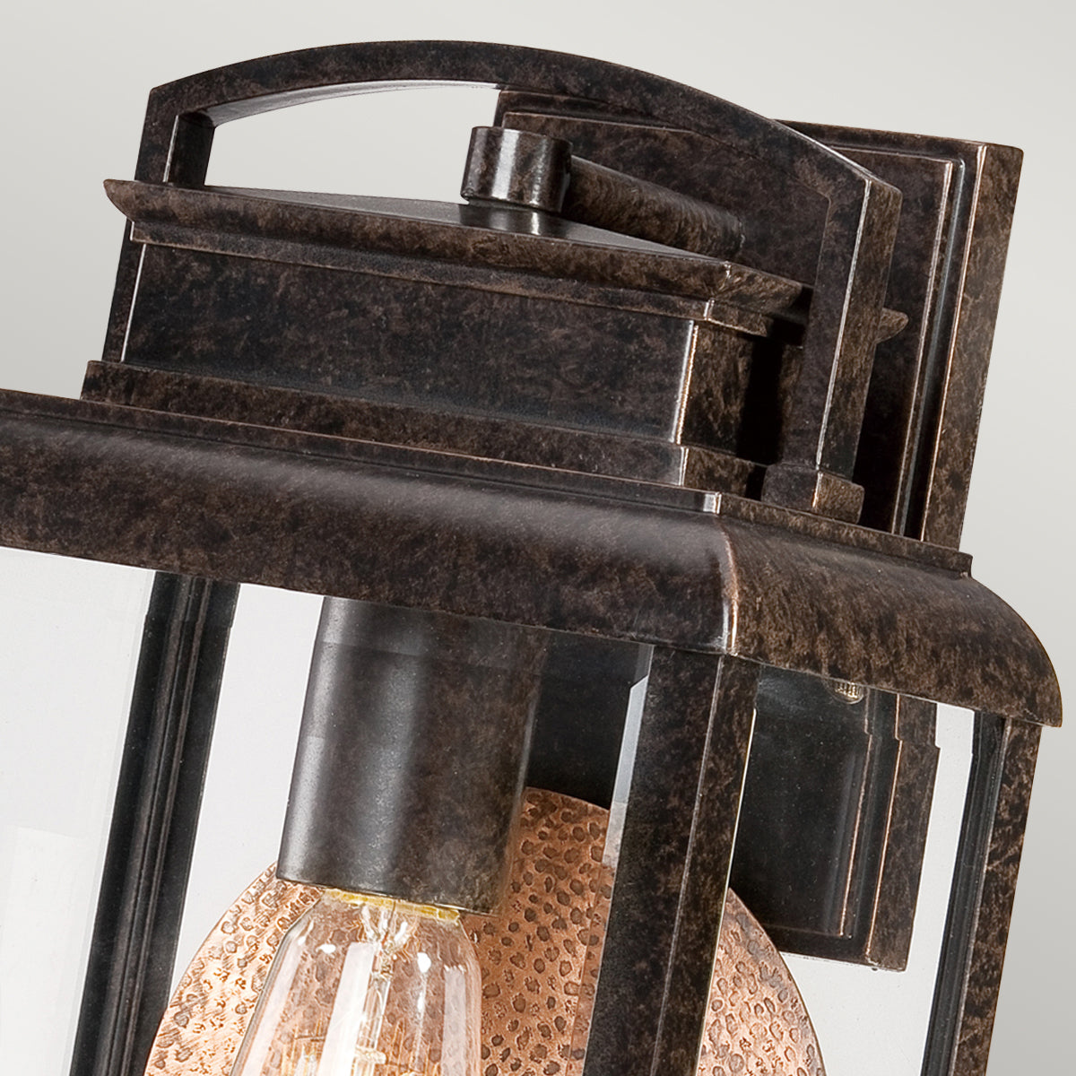 Byron Kültéri Bronz Fali Lantern, Single Lamp