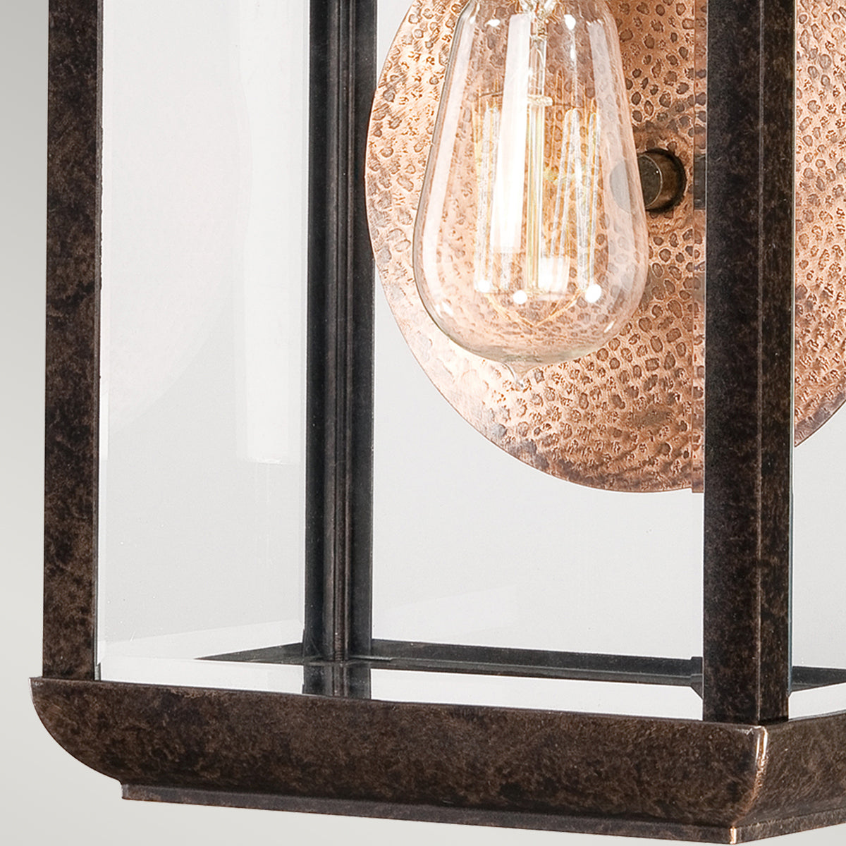 Byron Kültéri Bronz Fali Lantern, Single Lamp