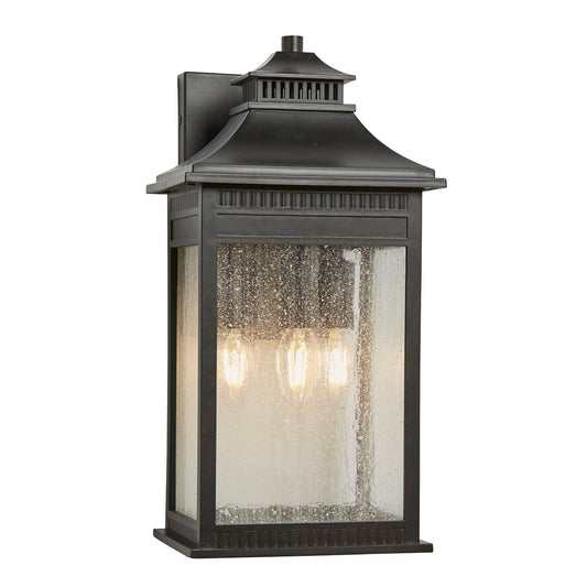Livingston Kültéri 3 Izzós Nagy Fali Lantern, Bronz