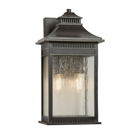 Livingston Kültéri Kettős Bronz Fali Lantern