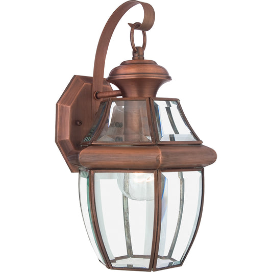 Newbury Kültéri Vörös Sárgaréz Fali Lantern Lámpa