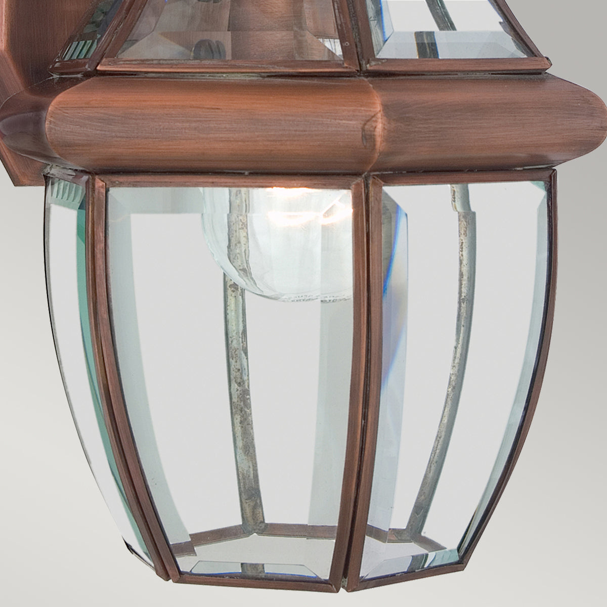 Newbury Kültéri Vörös Sárgaréz Fali Lantern Lámpa