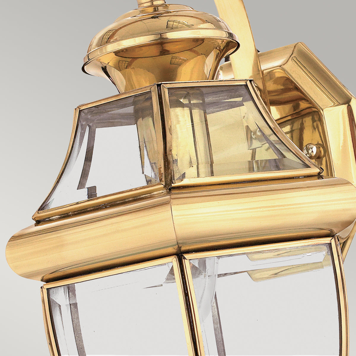 Newbury Kültéri Antikolt Sárgaréz Fali Lantern