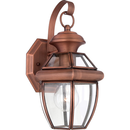 Newbury Kültéri Kicsi Vörös Sárgaréz Fali Lantern
