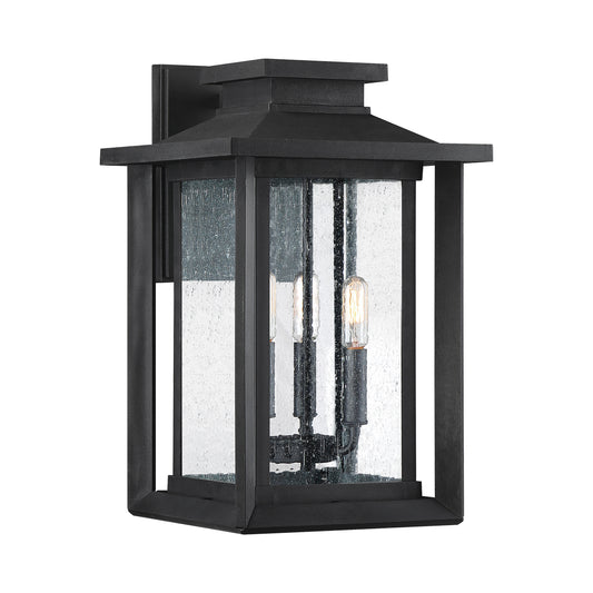 Wakefield Nagy Kültéri Fekete Fali Lantern, 3 Izzós